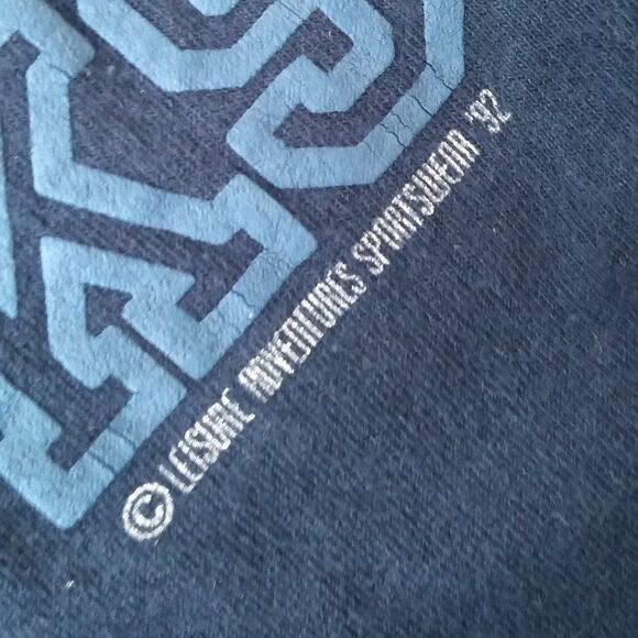 Vintage 90s Kansas Jayhawks Basketball T-Shirt - Picture 4 of 8